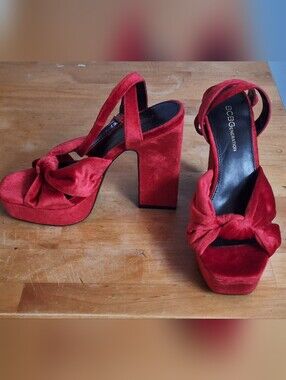 BCBGeneration | Chiara, Red Velvet High Heels
